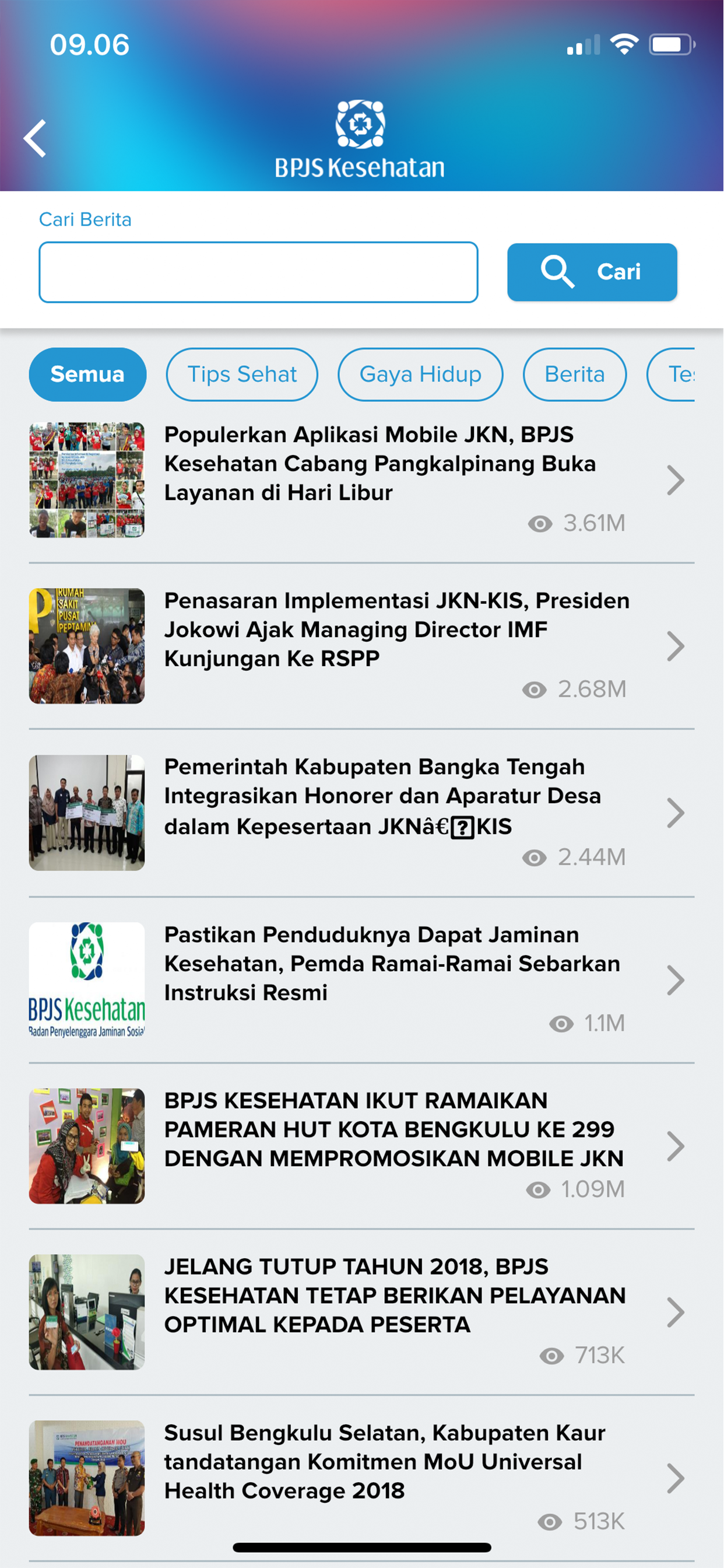 Informasi Program JKN & Faskes